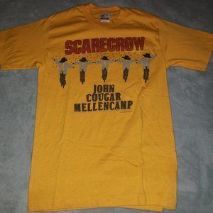Vintage John Cougar Mellencamp Concert T Shirt Scarecrow Tour 1985 Size Medium
